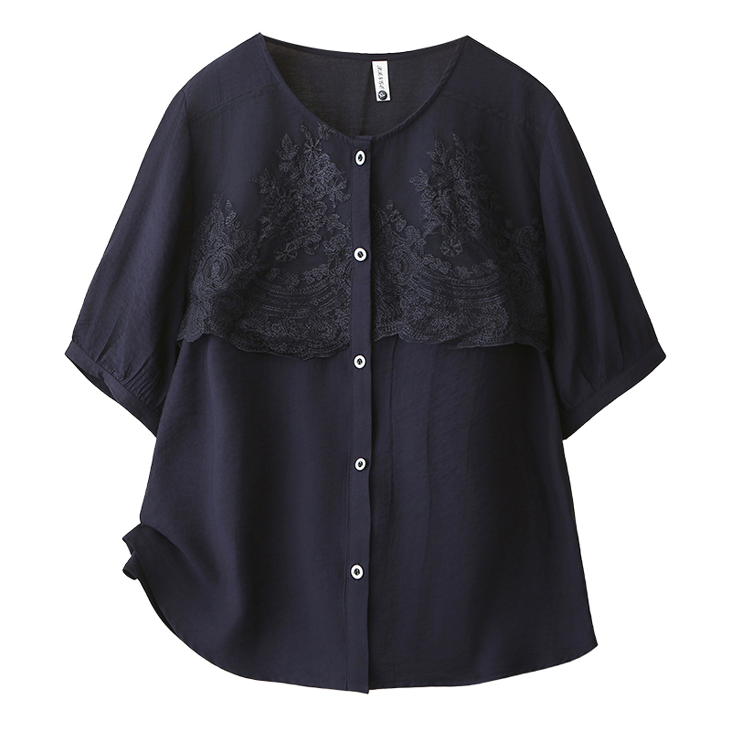 Embroidery Blouse - 2026 Summer Plus Size Embroidery Spliced