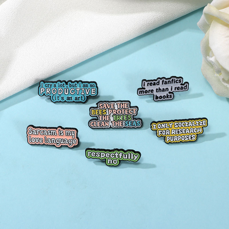 Embroidery Initials - New Style Inspirational English Letter Phrase
