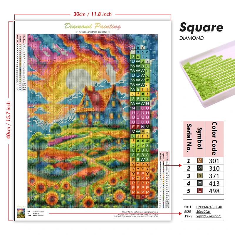 1pc frameless Cartoon Black Ca - Embroidery Room review and price