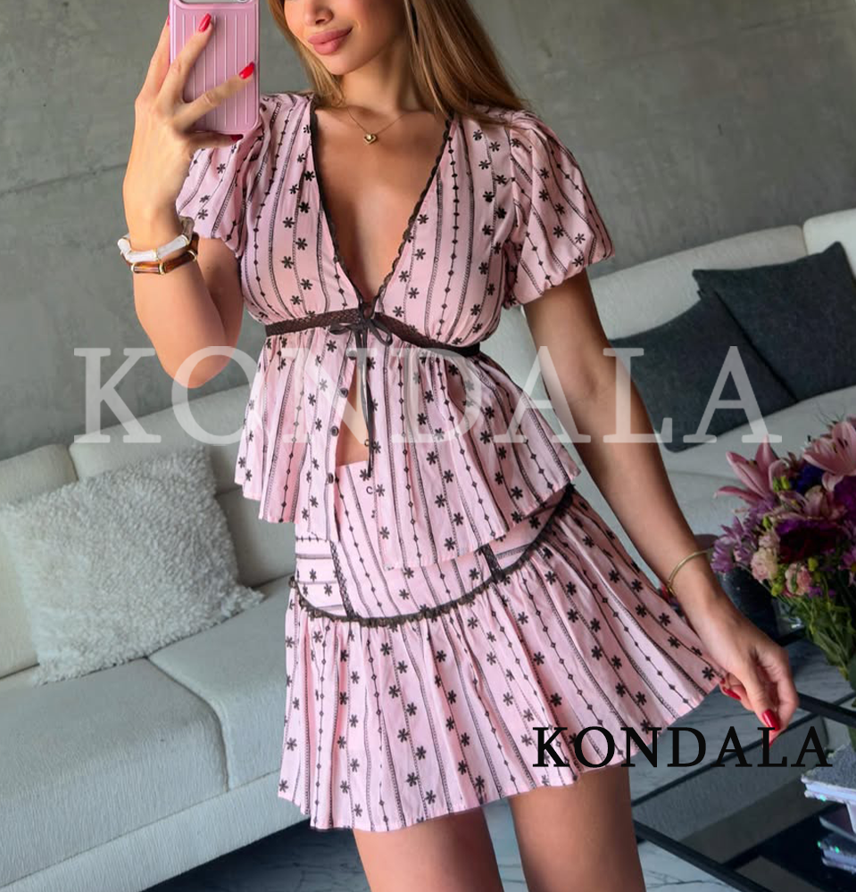 KONDALA Women Summer Chic Embr - Embroidery Blouse review and price