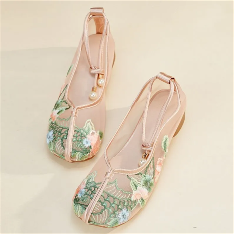 Popular Sandals Mesh Shoes Emb - Embroidery Shoes review and price