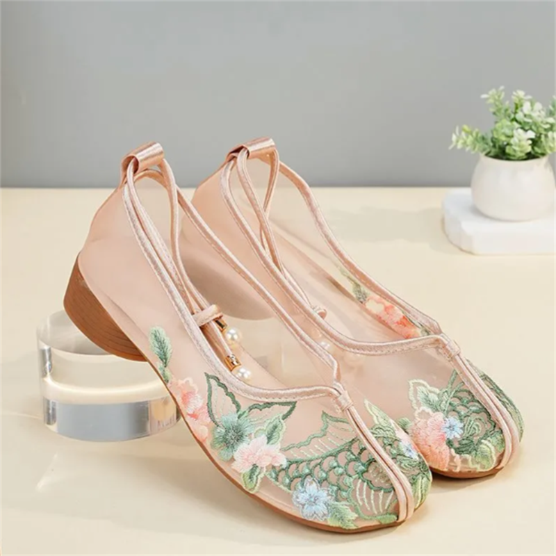 Popular Sandals Mesh Shoes Emb - Embroidery Shoes review and price