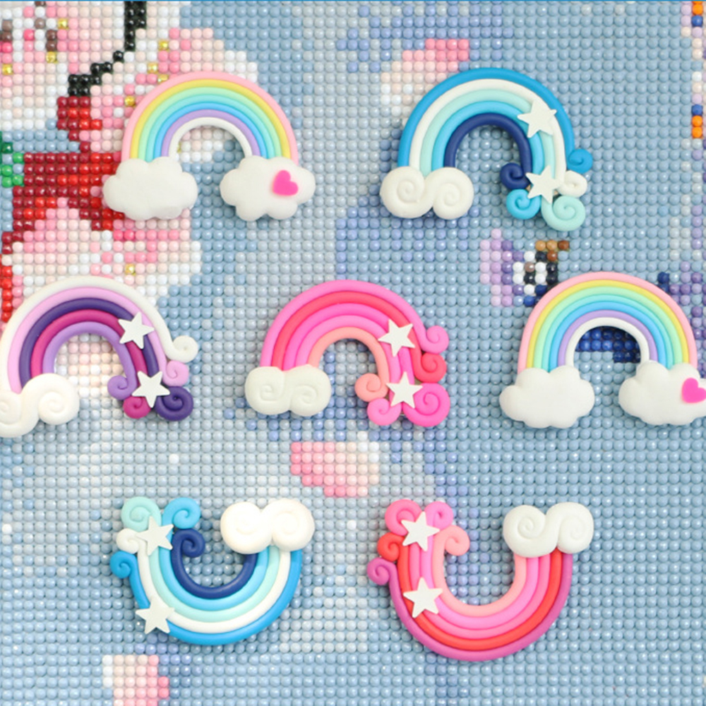 1PC Cute Rainbow Shape Diamond - Embroidery Painting review and price