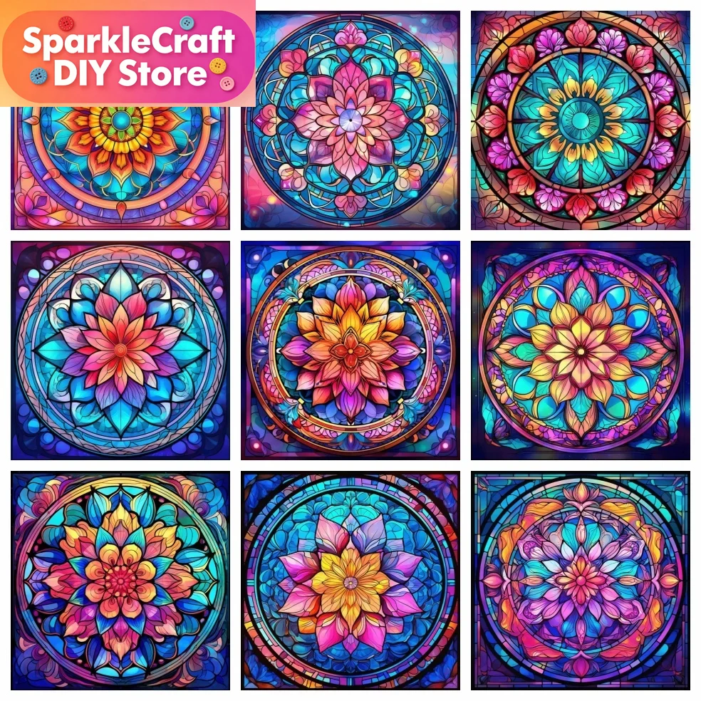 Diamond Painting Mandala Flowe - Embroidery Room review and price