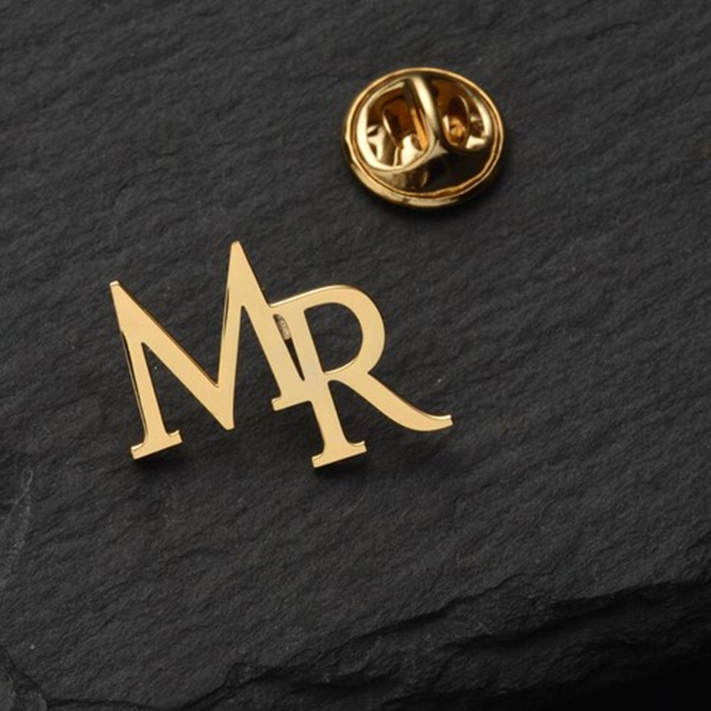 Custom Initials Brooch for Men - Embroidery Initials review and price