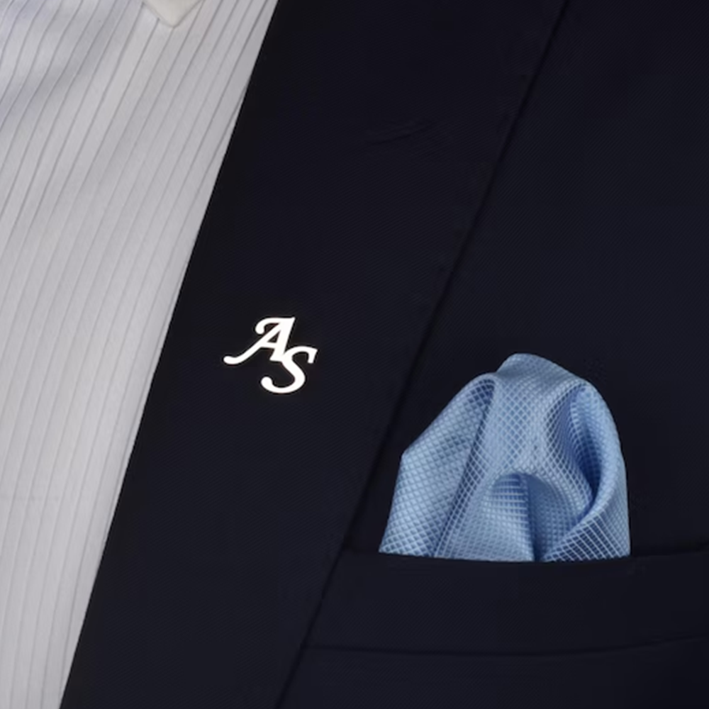 Custom Initials Brooch for Men - Embroidery Initials review and price