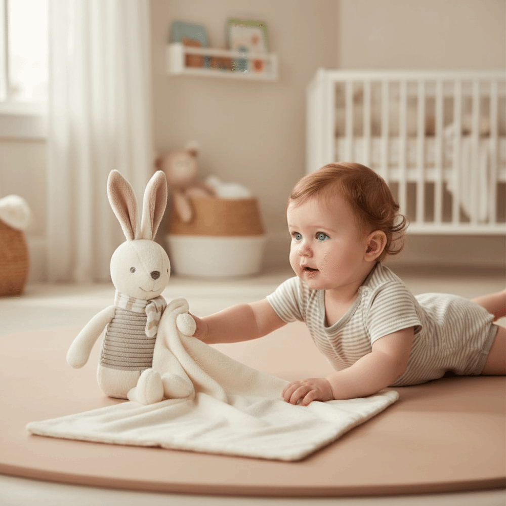 Square Shape Baby Rabbit Comfo - Embroidery Rabbit review and price