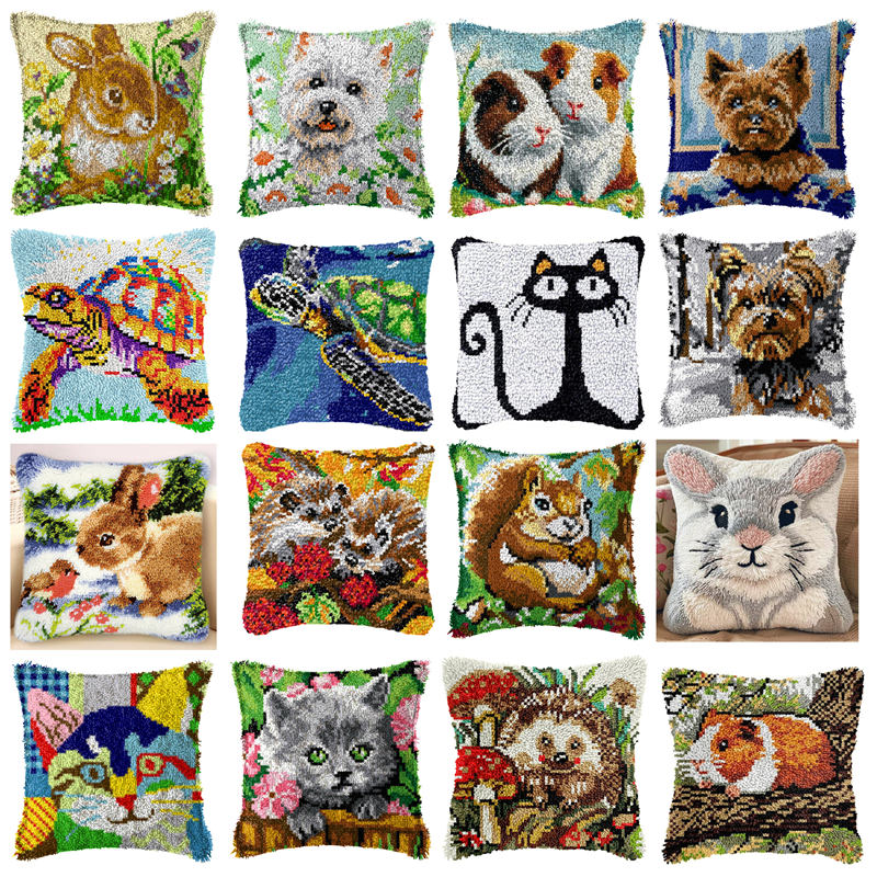 DIY Rabbit Cat Latch Hook Rug  - Embroidery Rabbit review and price