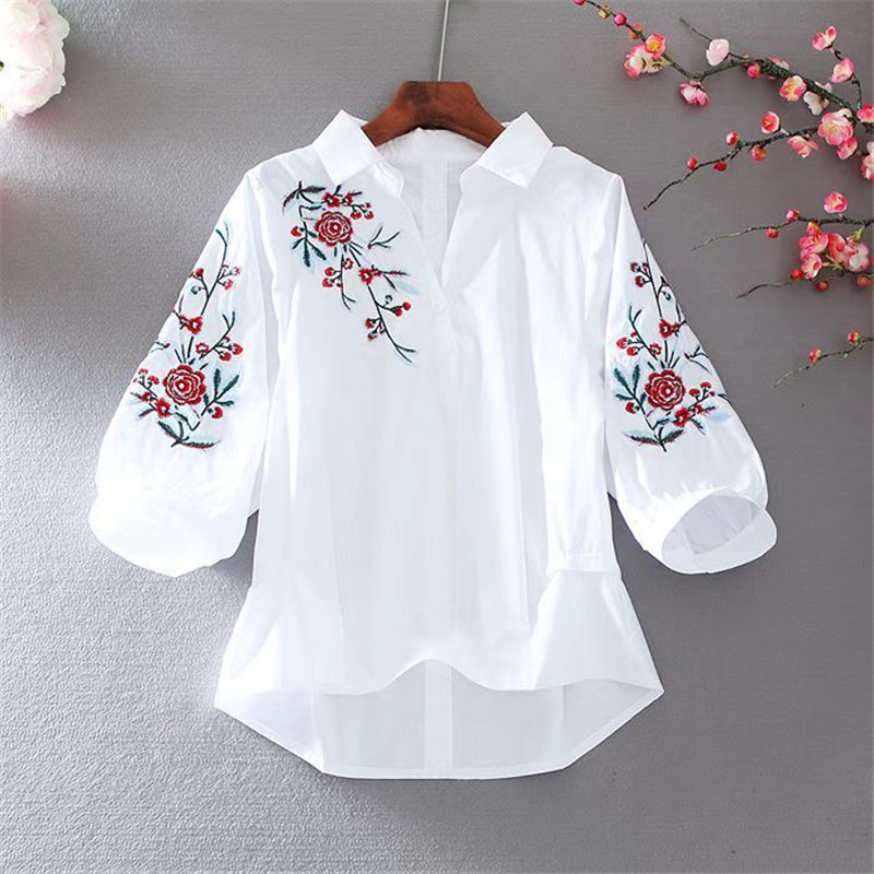 2023 Spring Summer New Embroid - Embroidery Blouse review and price
