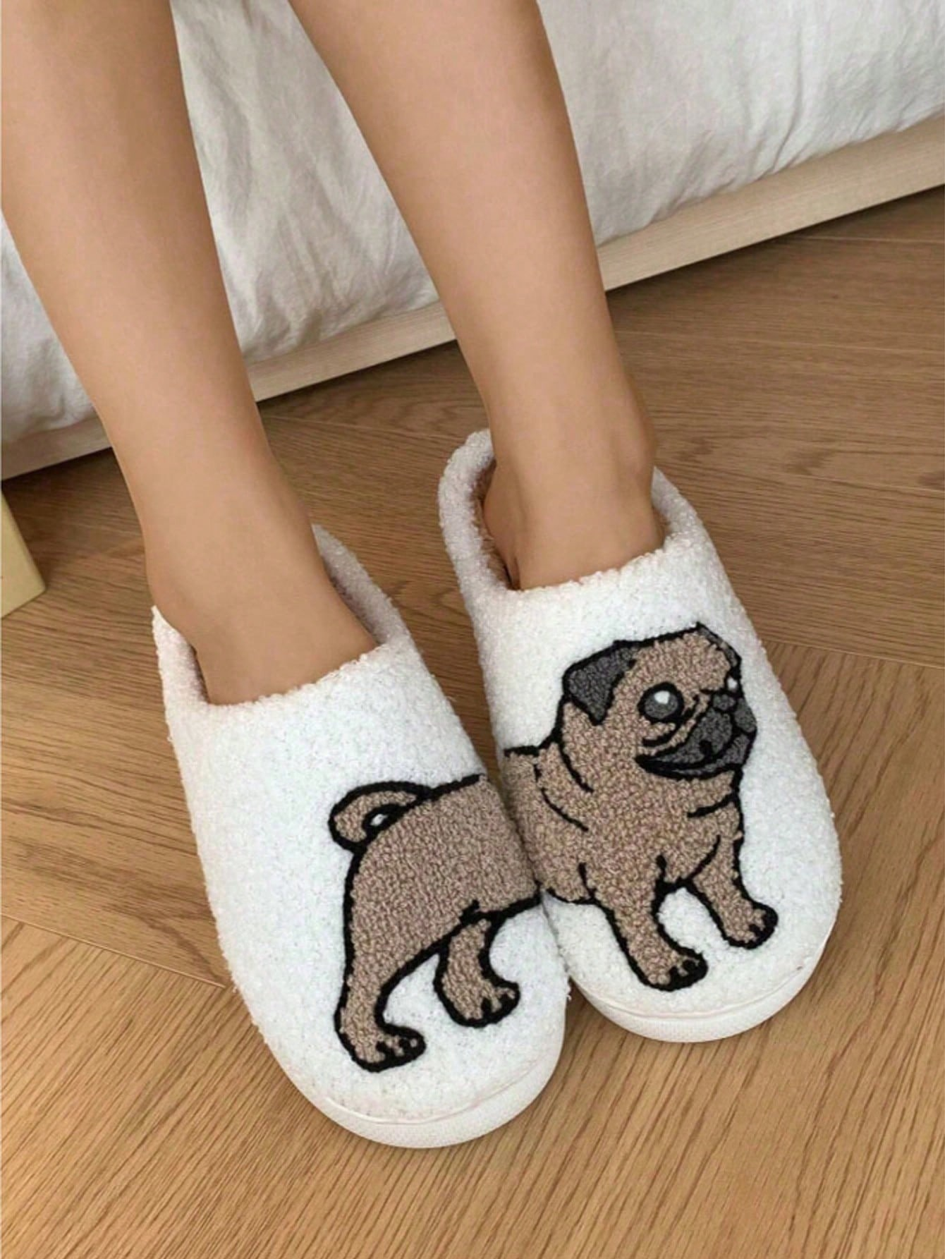 Couple Pug Embroidery Plush Sl - Embroidery Room review and price