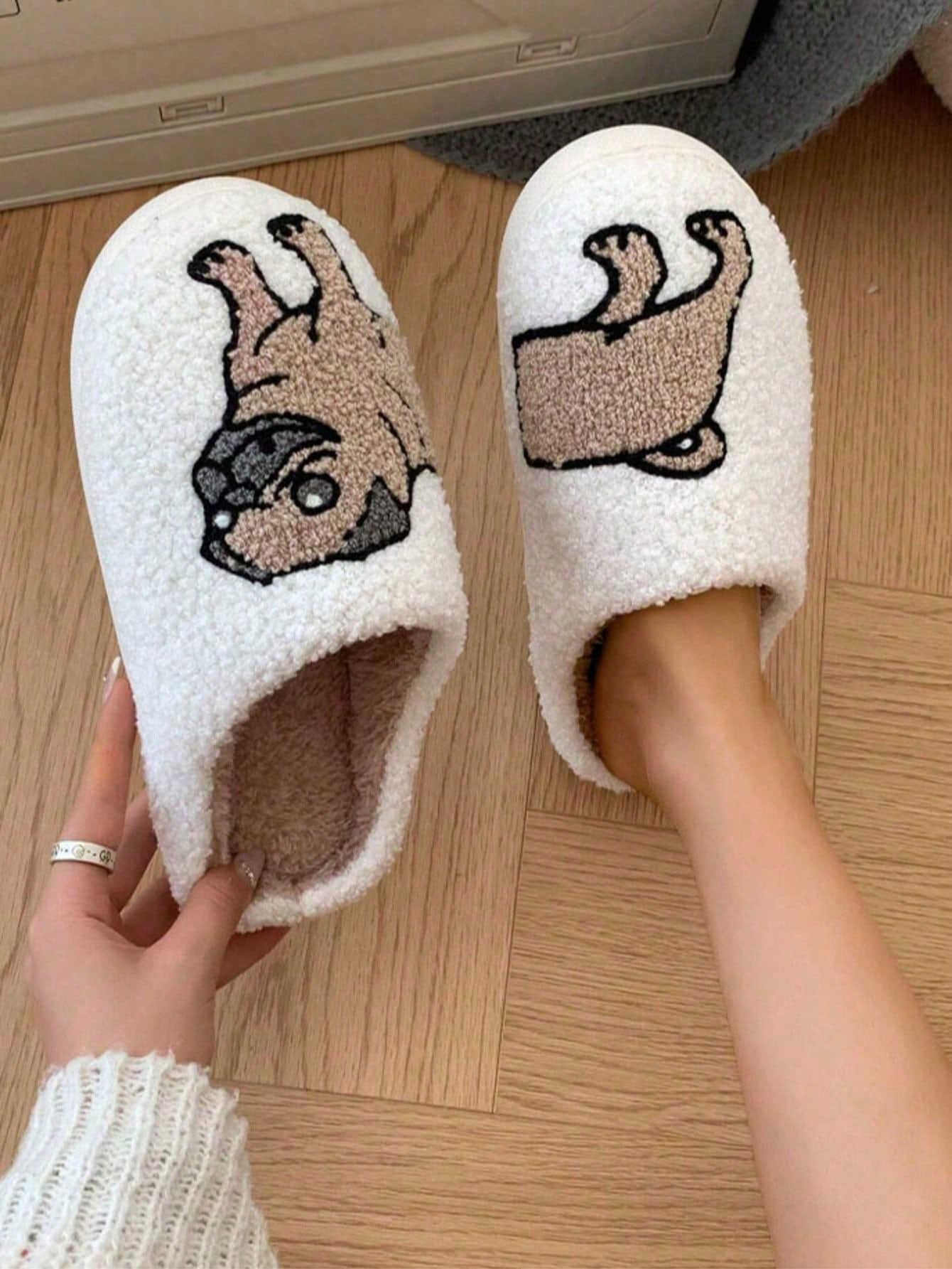 Couple Pug Embroidery Plush Sl - Embroidery Room review and price