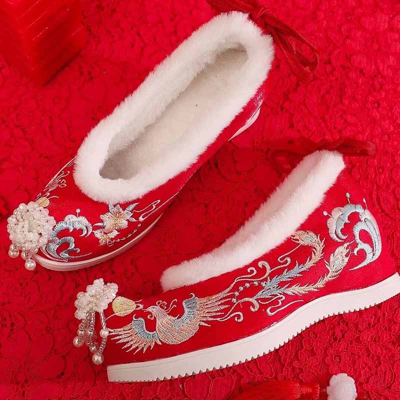 Winter Hanfu Shoes Women Chine - Embroidery Shoes review and price