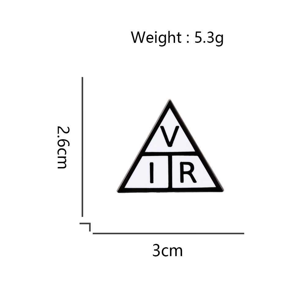 Ohm'S Law Triangle Brooch Phys - Embroidery Initials review and price