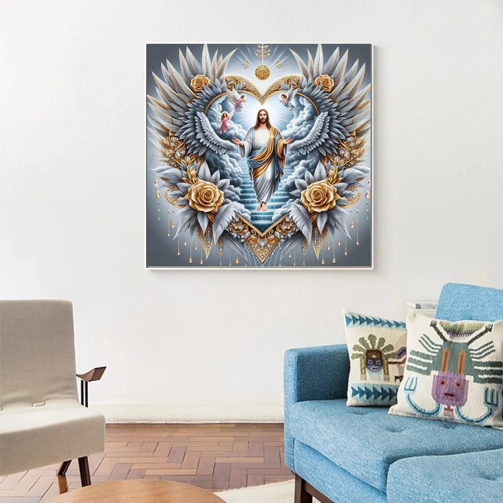 1pc frameless 5D DIY Diamond P - Embroidery Room review and price