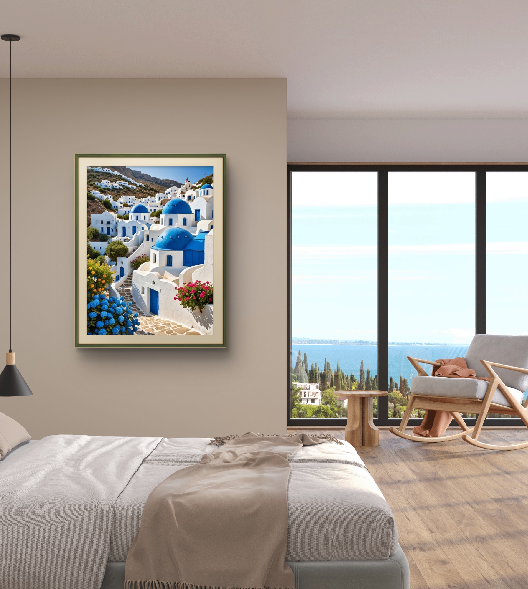 1pc frameless Aegean Sea Blue  - Embroidery Room review and price