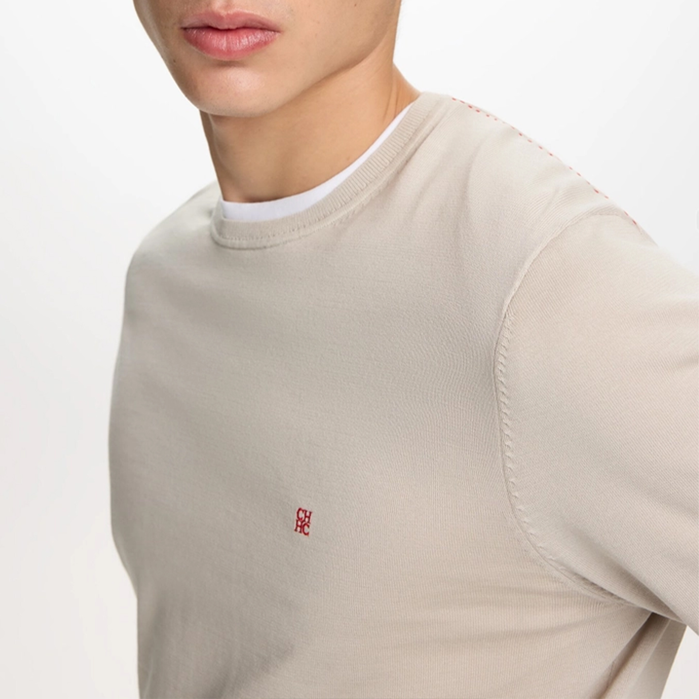 CH Men's  Crew Neck Sweater Sl - Embroidery Font review and price