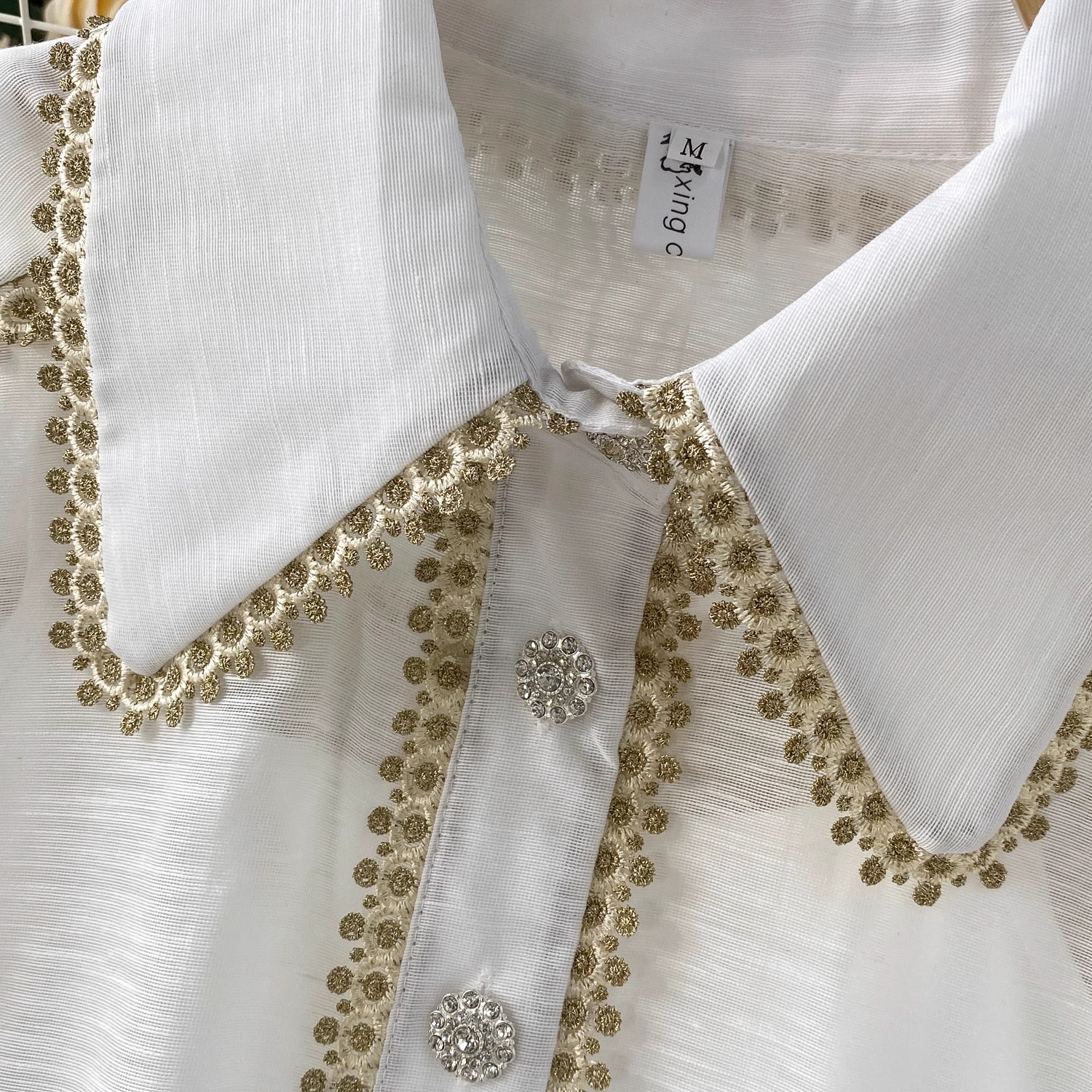 Elegant Shirt Skirt Suit Women - Embroidery Blouse review and price