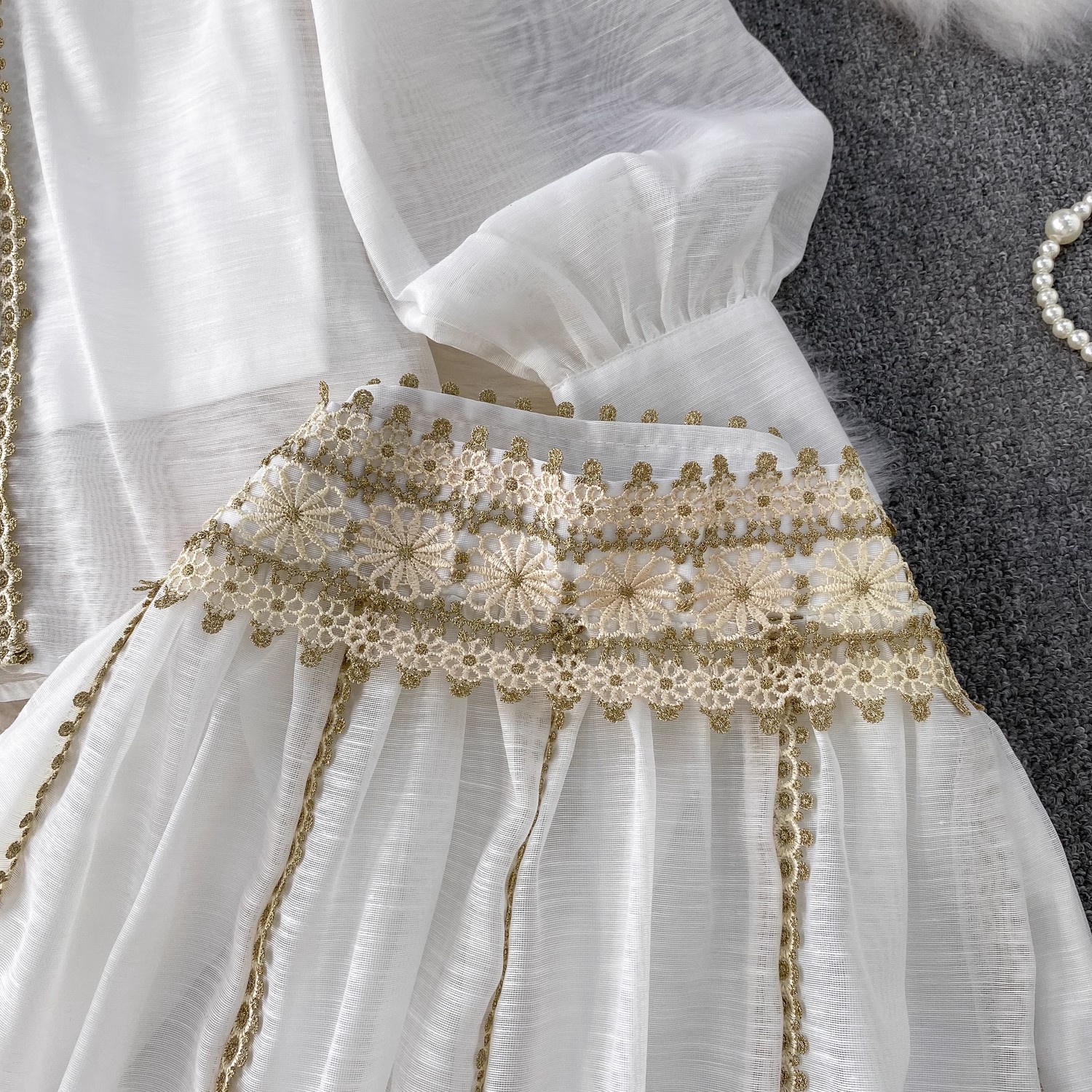Elegant Shirt Skirt Suit Women - Embroidery Blouse review and price