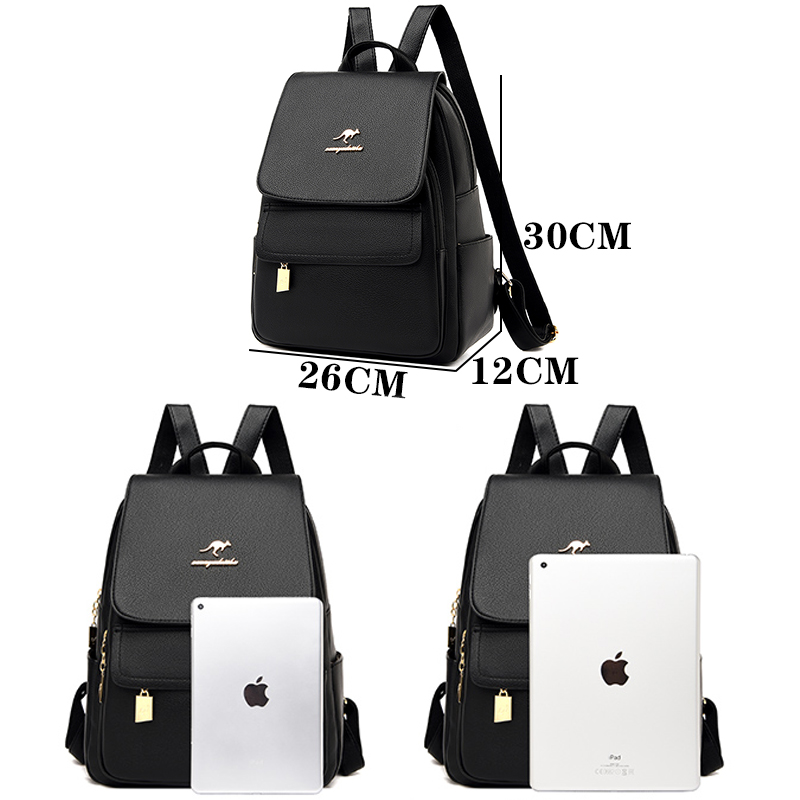 High Quality Leather Backpack  - Embroidery Font review and price