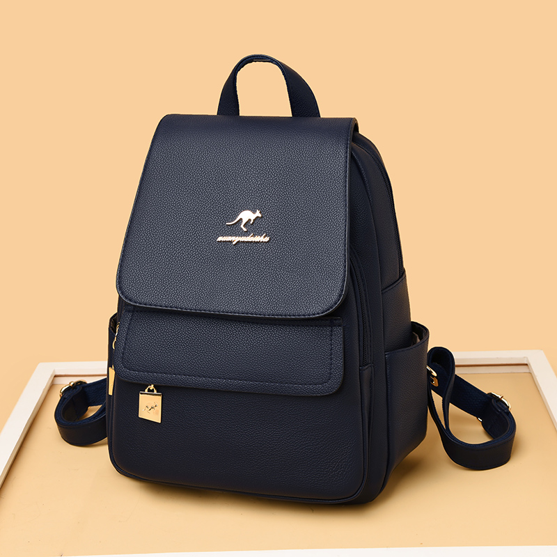 High Quality Leather Backpack  - Embroidery Font review and price