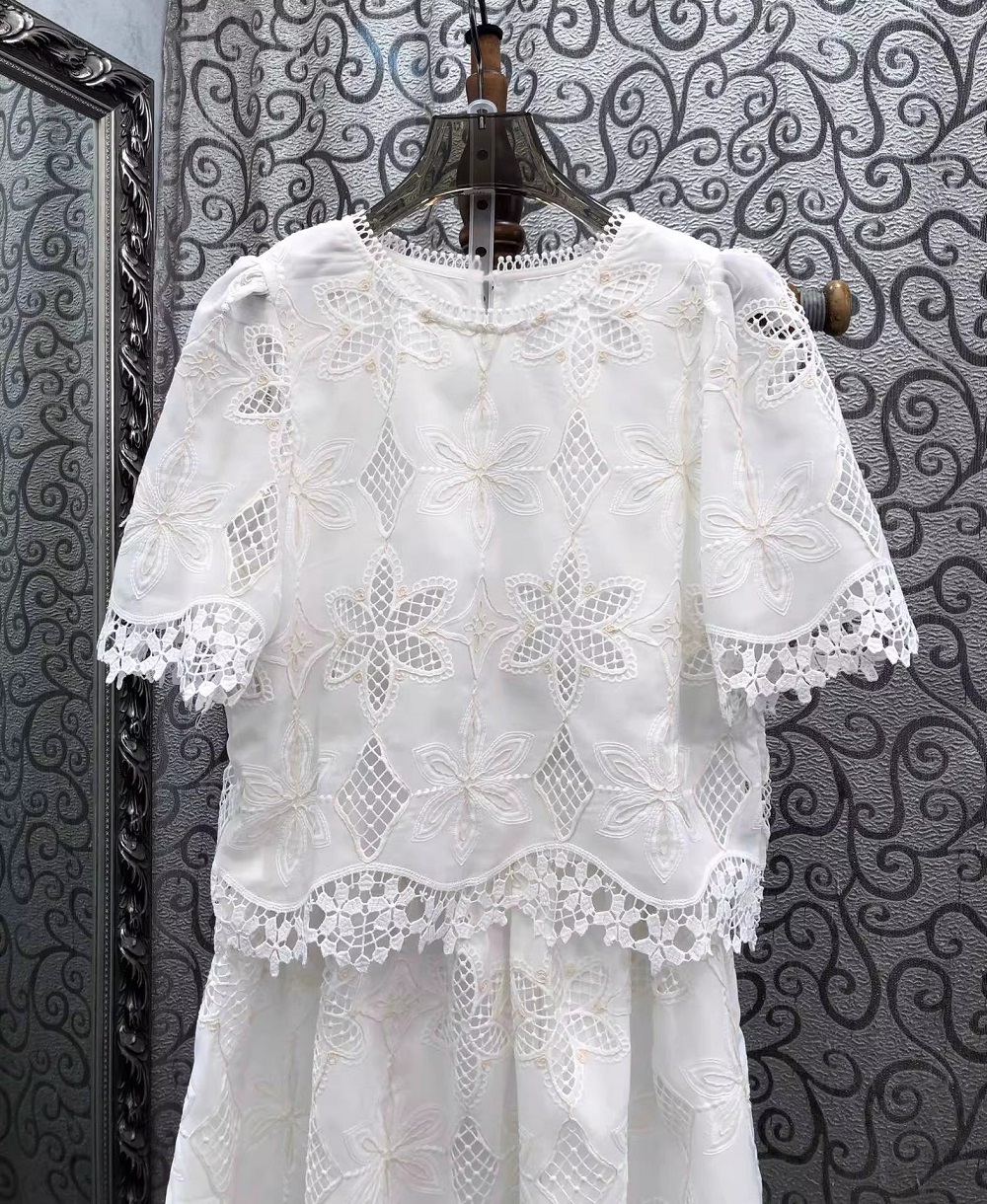 2026 Summer Fashion Skirt Suit - Embroidery Blouse review and price