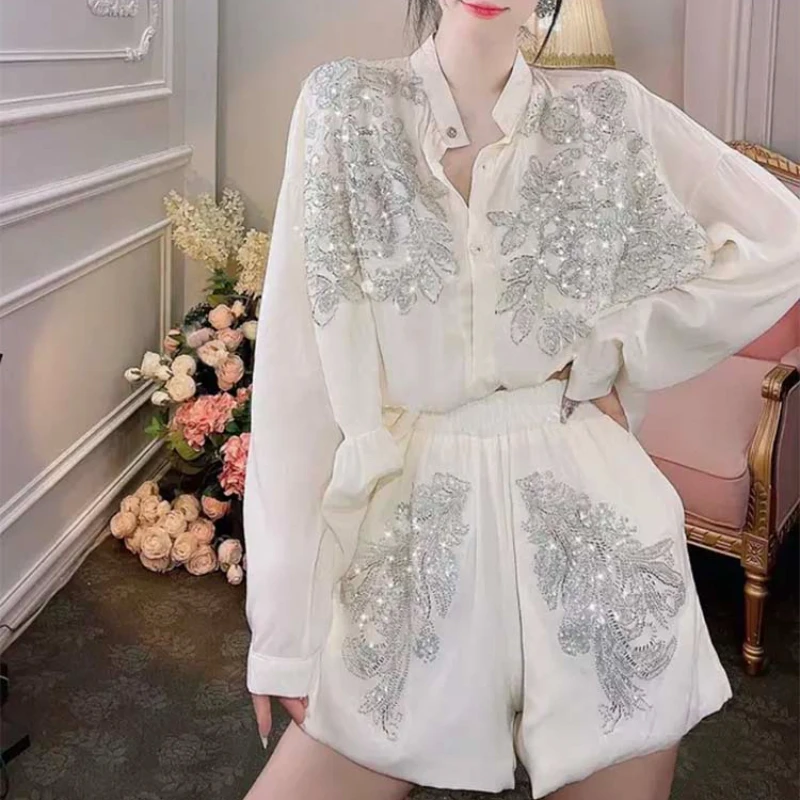 Transparent Flowers Embroidery - Embroidery Cotton Shirt review and price