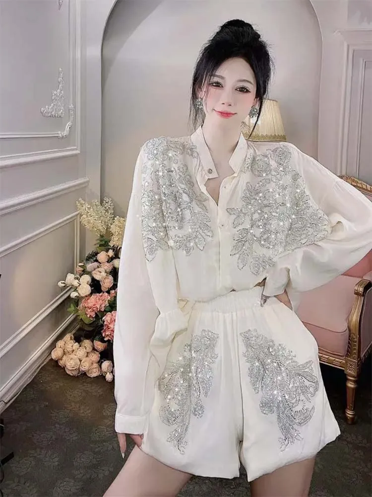 Transparent Flowers Embroidery - Embroidery Cotton Shirt review and price