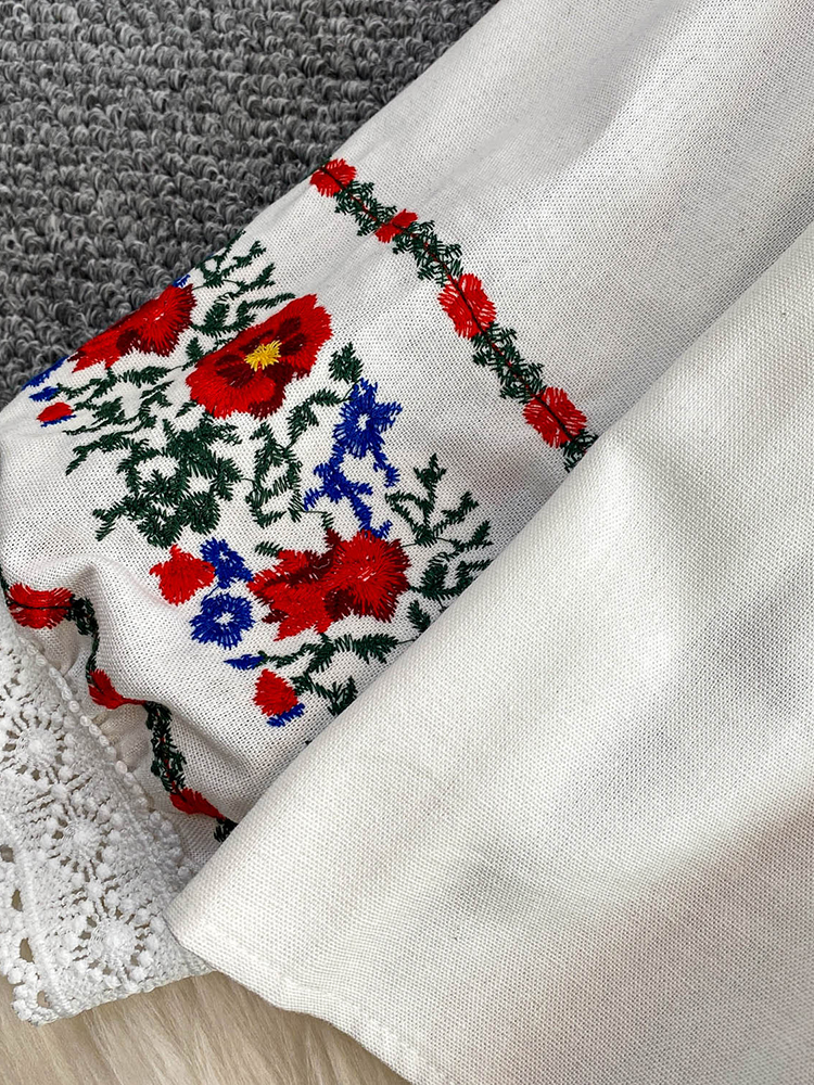 Women's Autumn Bohemian Blouse - Embroidery Blouse review and price
