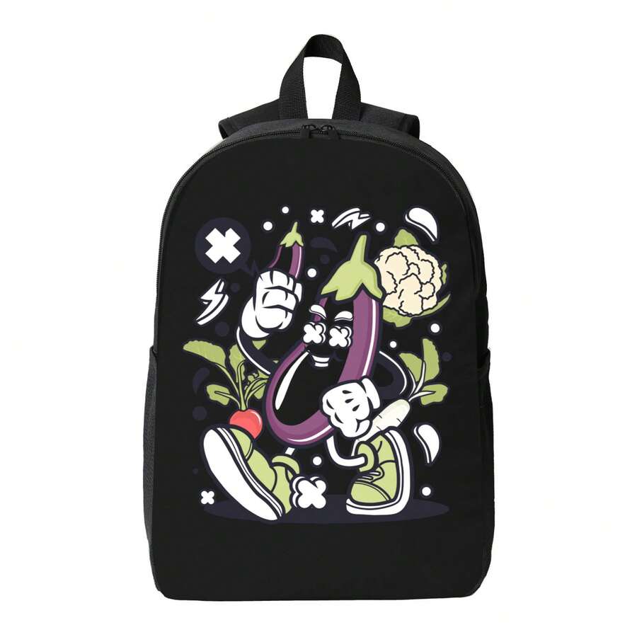 Funny Cartoon Vegetable Print  - Embroidery Bag review and price