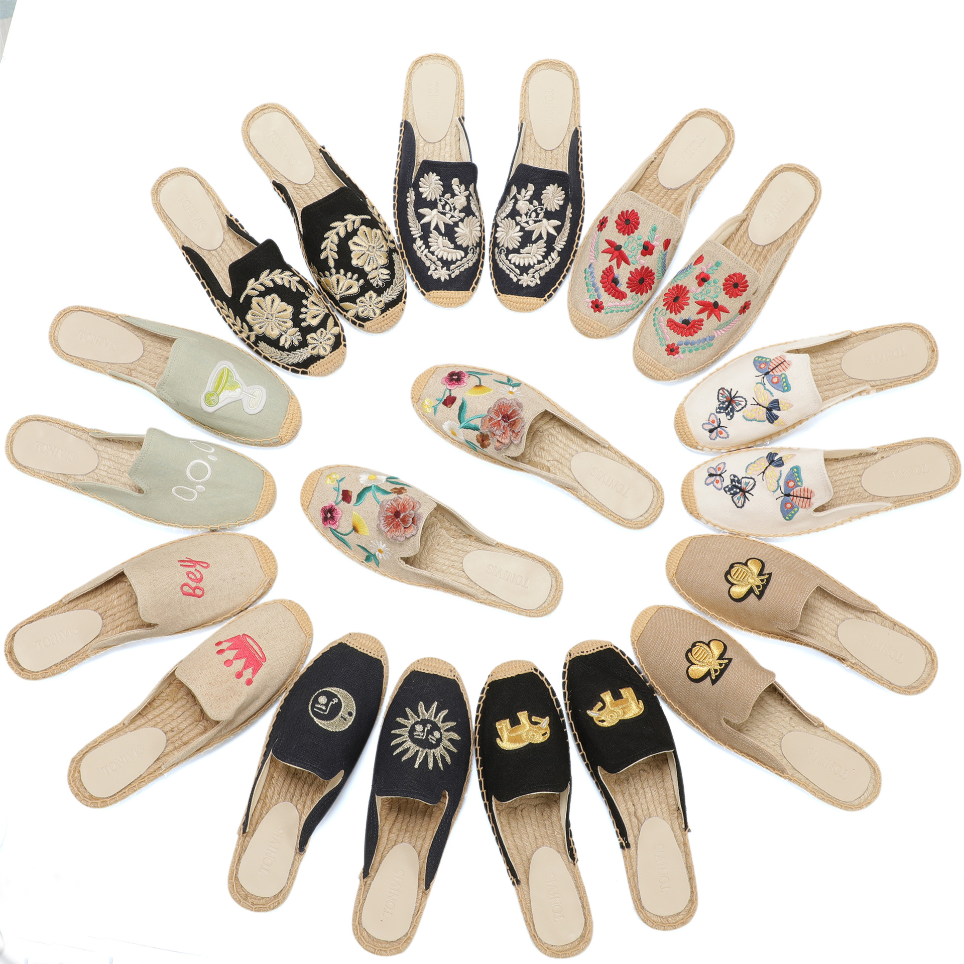 Women Floral Embroidered Espad - Embroidery Shoes review and price