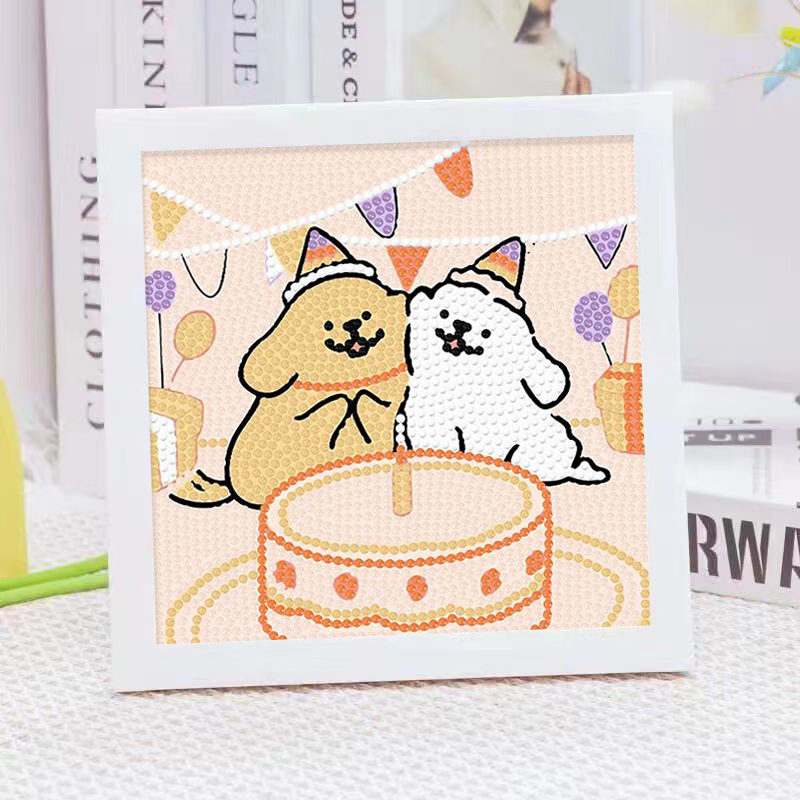 Cartoon Line Puppy Crystal Dia - Embroidery Gift Ideas review and price