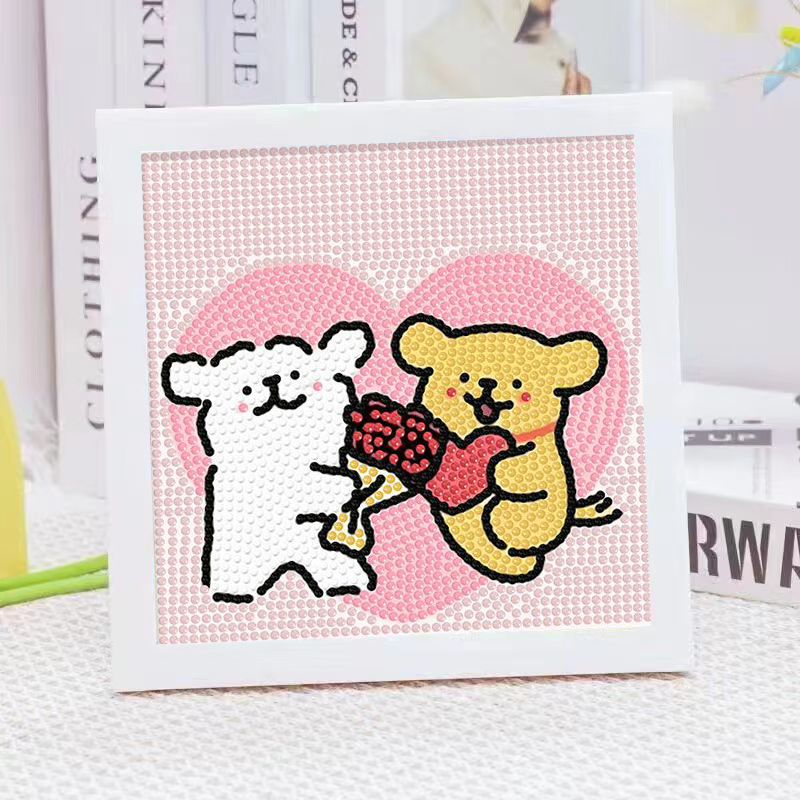 Cartoon Line Puppy Crystal Dia - Embroidery Gift Ideas review and price