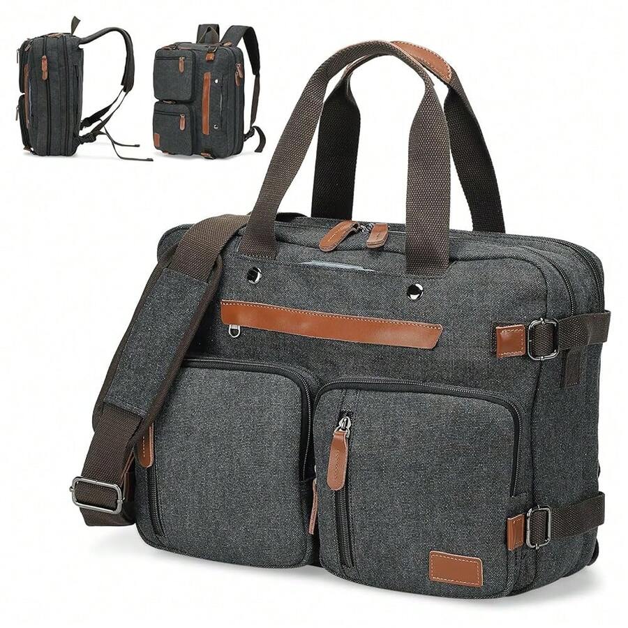 Canvas Laptop Backpack 3-In-1  - Embroidery Bag review and price