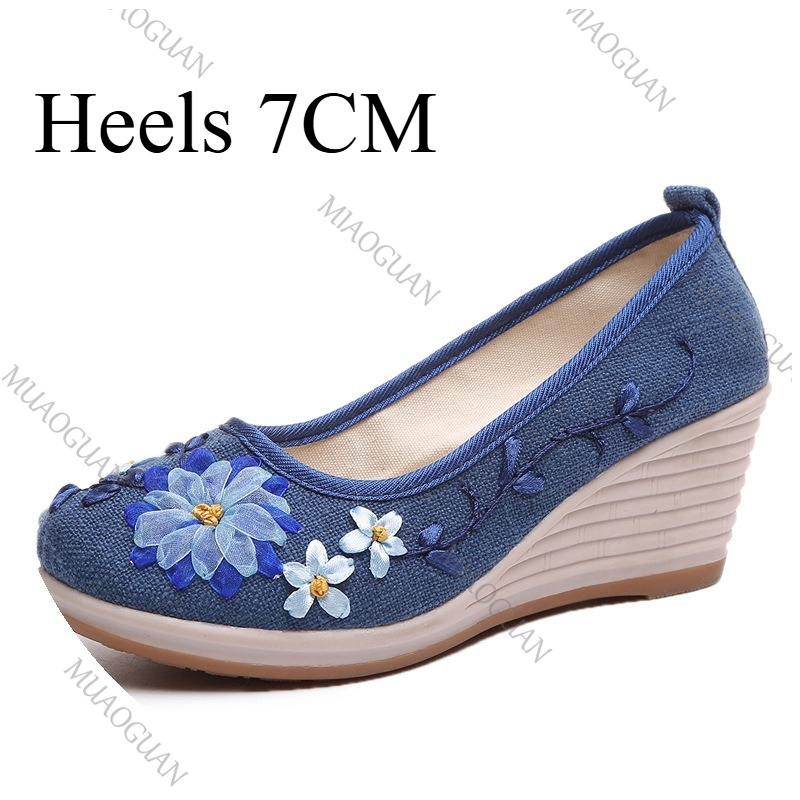 Embroidered Women Comfort Wedg - Embroidery Shoes review and price