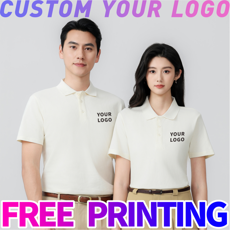 Custom polo T-shirt free print - Embroidery Cotton Shirt review and price